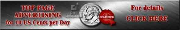 10 Cents US PER Day Top Page Featured Classified on all Qtell Classifieds Ads